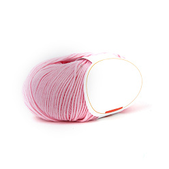 Pearl Pink Cotton Yarn, for Weaving, Knitting & Crochet, Pearl Pink, 2mm