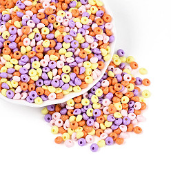 Лиловый Непрозрачные акриловые бусины, слеза, сирень, 5x5x3 мм, отверстие : 1.5 мм, Около 11630 шт / 500 г