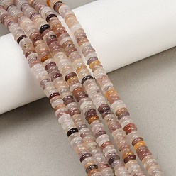 Другие Кварцы Природного кварца нитей бисера, рондель, 6x2 мм, отверстие : 0.7 мм, около 174 шт / нитка, 15.35'' (39 см)