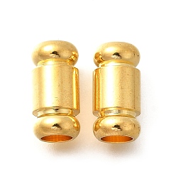 Настоящее золото 18K 201 из нержавеющей стали бусы, колонка, ионное покрытие (ip), реальный 18 k позолоченный, 12x6 мм, отверстие : 3.5 мм