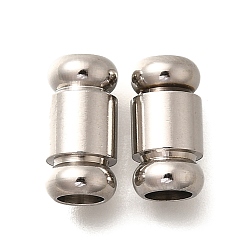 Нержавеющая Сталь Цвет 201 из нержавеющей стали бусы, колонка, анти-тускнение, цвет нержавеющей стали, 12x6 мм, отверстие : 3.5 мм