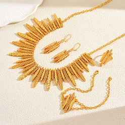 Золотой Винтажные браслеты, серьги, ожерелья и кольца из сплава в ближневосточном стиле для свадеб и торжеств, золотые, ожерелья: 19.69 дюйм (50 см)