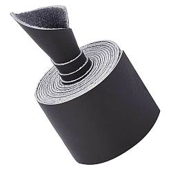 Gray Flat Microfiber Imitation Leather Cord, Garment Accessories, Gray, 50x1.5mm, about 2.19 Yards(2m)/Roll