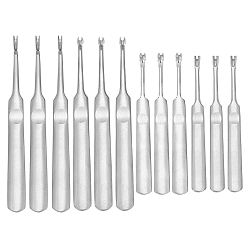 Нержавеющая Сталь Цвет 6 наборы 2 стиль нержавеющая сталь кожаный резак для шитья, кромкообрезной станок, инструменты для резьбы по коже, цвет нержавеющей стали, 9.4~11.55x1~1.1x0.2~0.3 см, 2 шт / комплект, 3 наборы / стиль