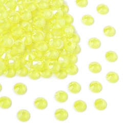 00030 486 Crystal Neon Yellow Preciosa® maxima crystal без горячей фиксации плоские камни, чешский хрусталь, лаковое фольгирование, круглый(438 11 615 шатон-роза), 00030 486 кристально-неоново-желтый, ss 16 (3.8~4 мм)