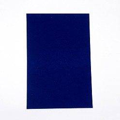 Dark Blue Jewelry Flocking Cloth, Polyester, Self-adhesive Fabric, Rectangle, Dark Blue, 29.5x20x0.07cm