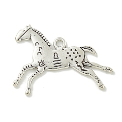 Лошадь Сплавочные подвески тибетского стиля, без кадмия и без свинца, античное серебро, лошадь, 24x34x1.5 мм, отверстие : 2 мм, Около 487 шт / 1000 г