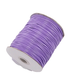 Лиловый Кожзаменитель шнуры, Аксессуары для ожерелья и браслета своими руками, сирень, 0.8 мм, около 174.98 ярдов (160 м) / рулон