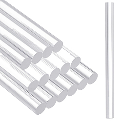 Прозрачный Стержни для прессования глины, акриловые стержни, прозрачные, 165x12 мм