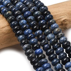 дюмортьерит Натуральные нити из бисера, рондель, 6.5~7x4~4.5 мм, отверстие : 0.8 мм, около 89 шт / нитка, 15.35'' (39 см)