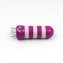 Фиолетовый Вязальные катушки из АБС-пластика, вязальщица из мультфильма пчела, Бытовая вязальная блистерная карта «сделай сам», аксессуар для намотки веревки, инструмент для намотки свитера, носков, одеял, фиолетовые, 10x3 см