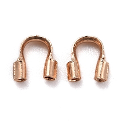 Light Gold Brass Wire Guardian and Protectors, Light Gold, 4.5x4x1.4mm, Hole: 0.7mm, 1000pcs/bag