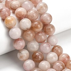 Морганит Натуральный розовый морганит бисер нитей, круглые, 12 мм, отверстие : 1.2 мм, около 34 шт / нитка, 15.94'' (40.5 см)