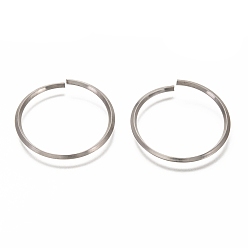Нержавеющая Сталь Цвет Не тускнеют 304 нержавеющая сталь открытые быстроразъемные соединения, Кольца, цвет нержавеющей стали, 30x2 мм, внутренний диаметр: 26 мм