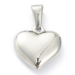 Letter Z 304 Stainless Steel Pendants, Heart with Black Letter, Stainless Steel Color, Letter.Z, 16x16x4.5mm, Hole: 7x3mm