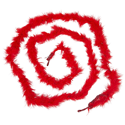 (123L) Белый крем непрозрачный блеск 1пуховое боа из перьев индейки для танцев, свадьба, вечерние наряды, украшение костюма на хэллоуин, огнеупорный кирпич, 1800x45 мм