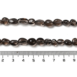 Obsidian Natural Obsidian Beads Strands, Nuggets, Tumbled Stone, 6~16x5~9x5~7mm, Hole: 0.8mm, about 45~47pcs/strand, 15.94''(40.5cm)