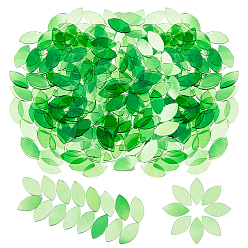 Зеленый 432 стеклянные кабошоны шт., мозаичные плитки, для украшения дома или поделок, лошадиный глаз , зелёные, 16x8x1 мм