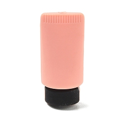 Bottle Silicone Focal Beads, Light Salmon, Bottle, 30x13.5x12.5mm, Hole: 3mm