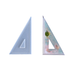 Треугольник Diy 60 градусная линейка силиконовые формы, формы для литья смолы, треугольные, 78x130x4 мм