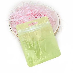 Светло-зеленый Пластиковые пакеты Инь-Янь цвета макарон с застежкой-молнией, многоразовые упаковочные пакеты, пакеты с самоуплотнением, прямоугольные, светло-зеленый, 10x8.5 см