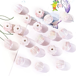 Цветок Фарфоровые бусины ручной работы, яркие глазурованные, цветок, 12x11 мм, отверстие : 2 мм