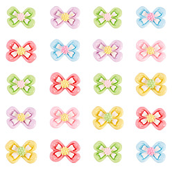 (52) Непрозрачная лаванда 20 шт. Кабошоны из непрозрачной смолы, цветок, разноцветные, 15.5x21x7 мм