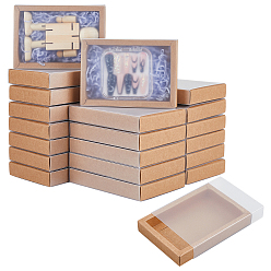 Перу 30 подарочные коробки для хранения бумаги, прозрачная пластиковая крышка подарочная упаковка футляр, прямоугольные, Перу, 13.8x9.7x2.5 см