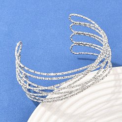 Нержавеющая Сталь Цвет 304 женские браслеты-манжеты из нержавеющей стали, цвет нержавеющей стали, внутренний диаметр: 2-1/2 дюйм (6.35 см)