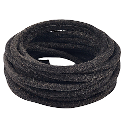 Черный 5 шнур из матовой коровьей кожи своими руками, аксессуары для одежды, круглые, чёрные, 5.5 мм, около 5.47 ярдов (5 м) / комплект