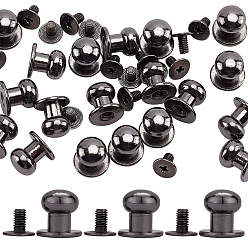 Черный Цвет Металла 4ручки для дверцы шкафа из сплава, кухонный ящик тянет ручки шкафа, с железными винтами, для ящиков комода, металлический черный , 10x10 мм, отверстие : 2.6 мм, 5шт/мешок. 4мешок