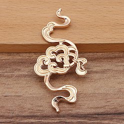 Light Gold Сплав кабошонов, облако, золотой свет, 52x27 мм