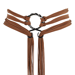 Brun De Noix De Coco 1 ceintures en simili cuir PU, avec fermoir en alliage, ceinture, gris anthracite, brun coco, 77x54x4mm
