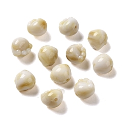 Светло-коричневый Двухцветные прозрачные акриловые бусины, лапа, загар, 11x12x10 мм, отверстие : 1.8 мм, Около 701 шт / 500 г