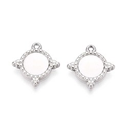 Нержавеющая Сталь Цвет 304 Настройки кабошон из нержавеющей стали кулон, звезда, цвет нержавеющей стали, лоток : 8 мм, 15x14.5x2 мм, отверстие : 1.4 мм