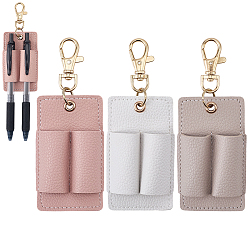 (52) Непрозрачная лаванда 3шт. брелоки из полиуретана, с железными застежками, прямоугольные, разноцветные, 120 мм, 3 цветов