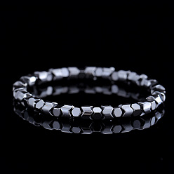 Гематит Браслеты из синтетических магнитных гематитовых бусин для мужчин и женщин