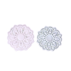 Белый Силиконовые формы для подсвечников своими руками, формы для литья смолы, цветок, белые, 152x12 мм