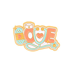 Coloré Broches en alliage, épinglette en émail, avec embrayages papillon, pour les vêtements de sac à dos, échomètre, colorées, 15x23mm