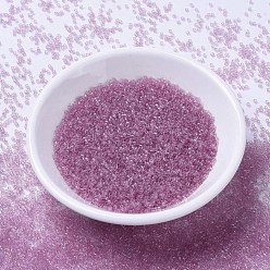 (DB1403) Прозрачная Бледная Орхидея Бусины miyuki delica, цилиндр, японский бисер, 11/0, (дБ 1403) прозрачная бледная орхидея, 1.3x1.6 мм, отверстия: 0.8 мм, около 10000 шт / мешок, 50 г / мешок