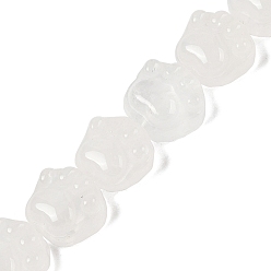 Хрусталь Природных кристаллов кварца бисер нитей, бусины из горного хрусталя кошачья лапка, 16x14x9.5 мм, отверстие : 1 мм, около 13 шт / нитка, 7.20'' (18.3 см)