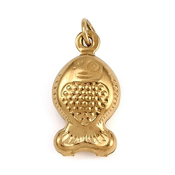 Fish Океан 304 подвески из нержавеющей стали, ионное покрытие (ip), реальный 18 k позолоченный, с целью перехода в кольце, рыба, 16.5x8.5x4.5 мм, отверстие : 3 мм