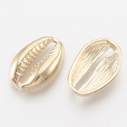 Light Gold Гальванические соединители из сплава, морской улитки, золотой свет, 16x11x3.5 мм