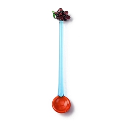 Винограды Стеклянные ложки для фруктов ручной работы, кухонная утварь, винограды, 146x26.5x16.5 мм