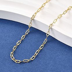 Настоящее золото 18K Ожерелья из латунной цепочки с арахисовым звеном, без свинца и без кадмия, долговечный, стойки покрытие, реальный 18 k позолоченный, 17.72 дюйм (45 см)