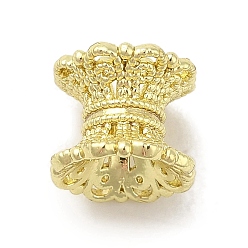 Настоящее золото 14K Spacer бисер латунные, без кадмия, без никеля и без свинца, долговечные бусины, цветок, реальный 14 k позолоченный, 8x7 мм, отверстие : 2.5 мм