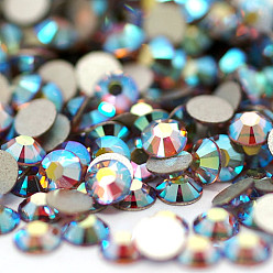 Свет Аметист Стеклянные стразы, плоский зад, класс А, с покрытием на задной стороне, граненые, AB цвет, полукруглый, светлый аметист, сс 16, 3.8~4.0 мм, 1440 шт / пакет