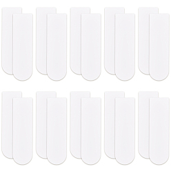 White 20Pcs Paper Invisible Boat Sock Inserts, Socks Liner Board, White, 280x80x0.5mm, Hole: 30.5x8.5mm