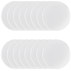 Прозрачный Прозрачные акриловые листы, плоско-круглые, прозрачные, 76x3 мм