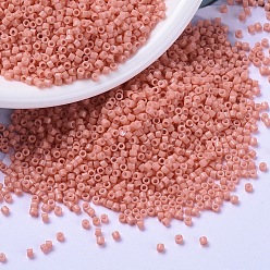 (DB2112) Окрашенный Дуракоат Непрозрачный Темный Лосось Бусины miyuki delica, цилиндр, японский бисер, 11/0, (db 2112) окрашенный в темный цвет лосось непокрытый, 1.3x1.6 мм, отверстия: 0.8 мм, около 20000 шт / мешок, 100 г / мешок